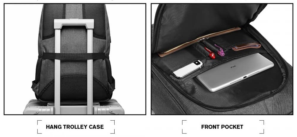 KONO Batoh s USB portom sivý E1972, 25l6-1000x1000 3